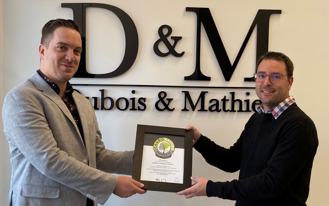 Dubois & Mathieu certifié Carboneutre